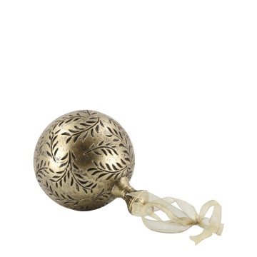 Glob decorativ vintage pentru agățat, H14.5/D10 cm, „Antique” - Img 3