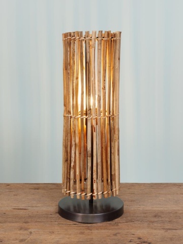 Lampa de masa, din rattan, Savana - Img 3