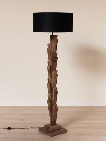 Lampadar din stejar reciclat, H172 cm, "Roots" - Img 5