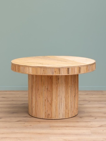 Masa rotunda de dining din rattan, "Carica" - Img 2