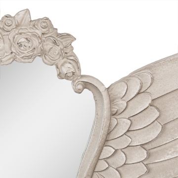 Oglinda de perete, bej, cu aripi decorative, 70x5x35 cm, Wings - Img 2