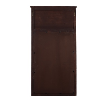 Oglinda de perete, bej, din lemn, aspect vintage, 80x5x158 cm - Img 3