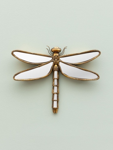 Oglinda decorativa, de perete, din rasina, Dragonfly - Img 3