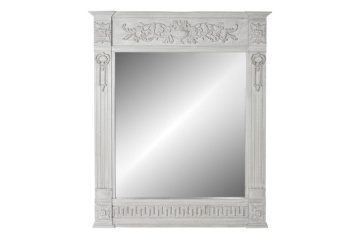 Oglindă decorativă din lemn de mango și MDF, 133×8,5×167 cm, „Grey"