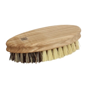 Perie pentru legume din lemn de fag certificat FSC, fibre vegetale și piasava, natur, 5 × 13,5 cm, „Root-crop"