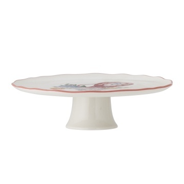 Platou de servire din ceramică cu motive florale pictate manual, 28×9 cm, „Dorothy"