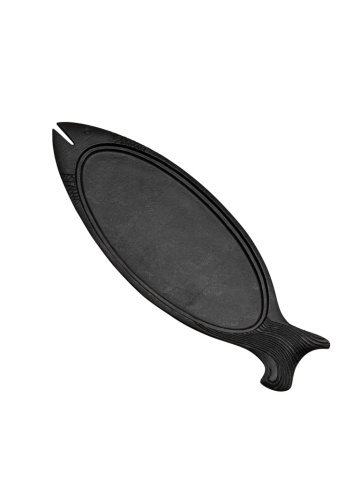 Platou servire, negru, din aluminiu, Fish - Img 1