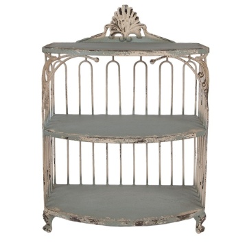 Raft verde, din metal, aspect vintage, Verdeau