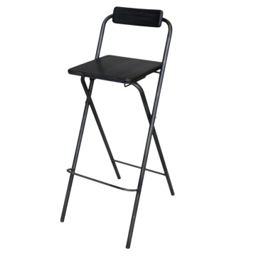 Scaun de bar, din lemn de pin, cu aspect rustic, Factory - Img 1