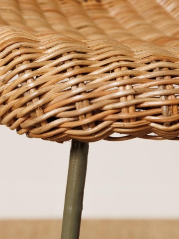 Scaun de bar, din rattan, Mindelo - Img 6