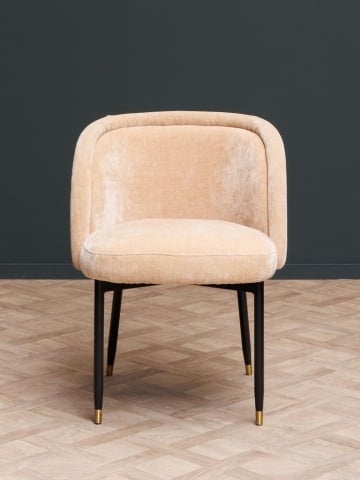 Scaun dining bej din textil Tramell - Img 2