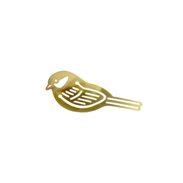 Semn de carte decorativ vintage din metal, alamă „Birion”