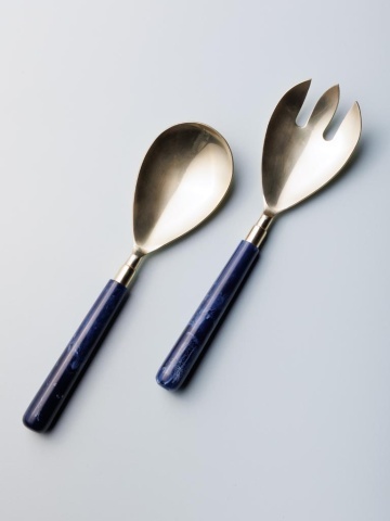 Set 2 ustensile pentru servire salata, din otel,Bill - Img 2