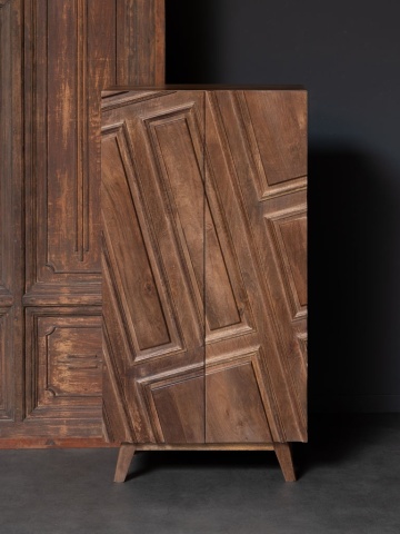 Set bufet si cabinet din lemn de mango Illusion - Img 2