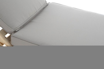 Sezlong de exterior din lemn de tec cu perna inclusa, " Natura Bed " - Img 2