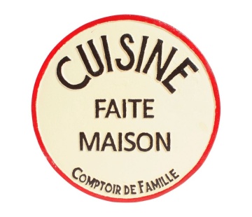 Suport din fontă pentru vase fierbinți „Cuisine Faite Maison” – 25 x 25 cm - Img 1