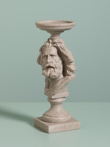 Suport lumanare din polirasină, „Antique Head” - Img 3