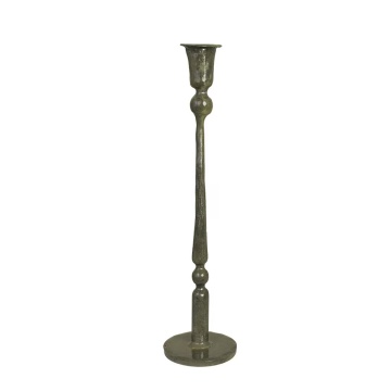 Suport pentru lumânare din metal H34 cm, „Meja Olive Green”