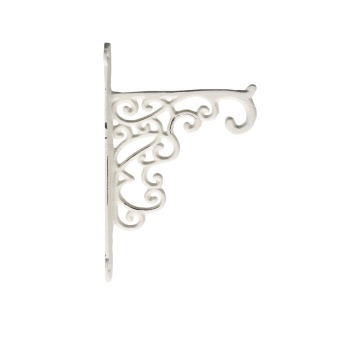 Suport pentru raft, crem antic, din metal, cu model, Bin