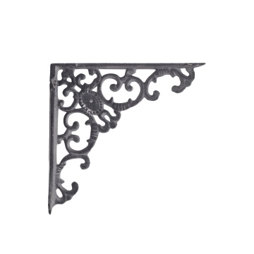 Suport pentru raft, gri antic, din metal, cu model, Marie