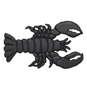 Suport pentru vase fierbinți din fontă neagră, în formă de homar, 23 x 13,5 x 1,5 cm, „Lobster"