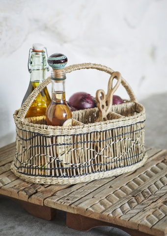 Tavă din lemn reciclat, 40×26×7 cm, „Tata Tray" - Img 4