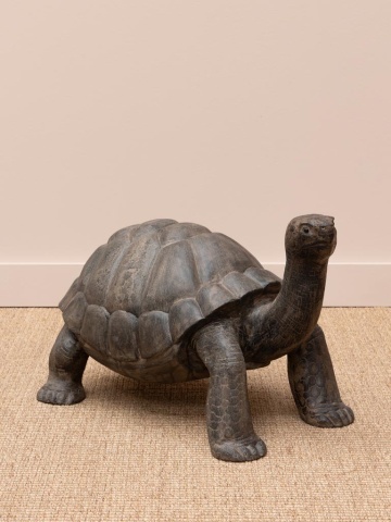 Țestoasă decorativa medie din lemn de tec, "Turtle" - Img 3