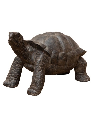 Țestoasă decorativa mica din lemn de tec, "Turtle"