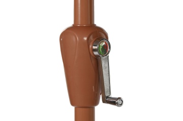 Umbrelă de grădină cu aspect de stuf, stil tropical, structură metalică - Img 3