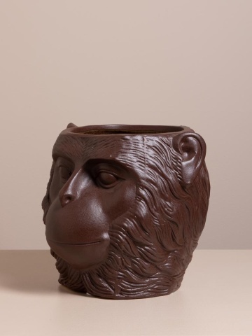 Vas decorativ din ceramică ⌀ 18 cm, „Primate” - Img 6