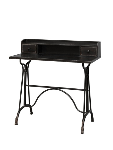 Birou din metal, cu aspect vintage, Henri