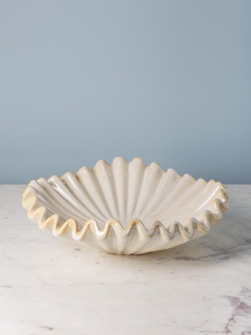 Bol decorativ, fructiera din ceramica D44cm Medusa - Img 2