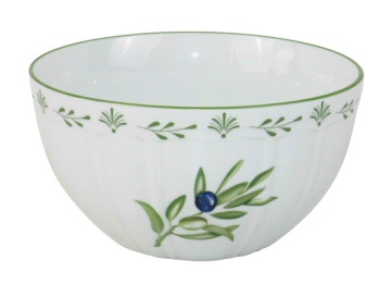 Bol stil Mediterraneean verde , din portelan , "Oliv" - Img 5