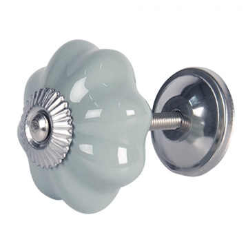 Buton rotund din ceramică gri Ø4 cm, „Éloïse” - Img 2