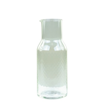 Carafă din sticlă verde antichizat, 9x24 cm, 1500 ml, „Clamart"