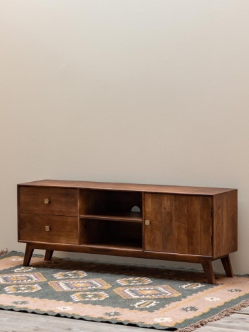 Comoda din lemn de mango, aspect vintage, Farrah - Img 3