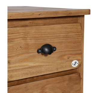 Comoda din lemn de pin, cu 8 sertare, aspect rustic, Terroir - Img 5