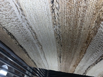 Covor din iută, lână și bumbac țesut manual, antiderapant, multicolor natural, 200 x 300 cm, 2200 GSM, „Jute Wool Carpet" - Img 3