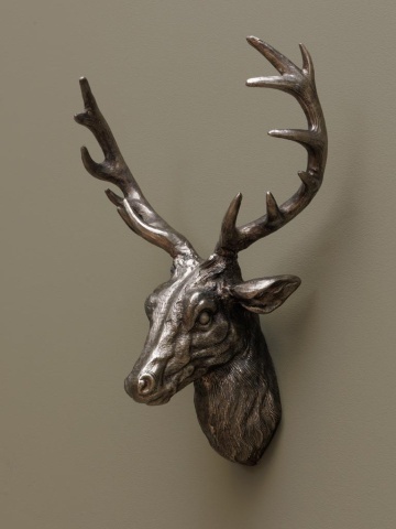Decoratiune de perete, cap de cerb, din aluminiu, Deer - Img 2