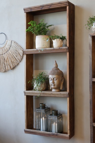 Etajeră cu 3 compartimente, din lemn reciclat, Grimaud - Img 4