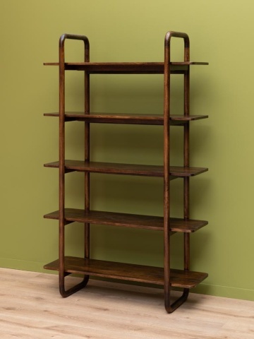 Etajeră din lemn de mango și metal, maro, cu 5 rafturi și cadre laterale rotunjite, 180 x 110 x 40 cm, „Watkins” - Img 2