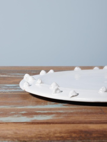 Farfurie alba din ceramica, D35cm Dante - Img 3