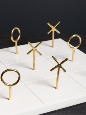 Joc X si 0, din metal si rasina, Tic Tac Toe - Img 4