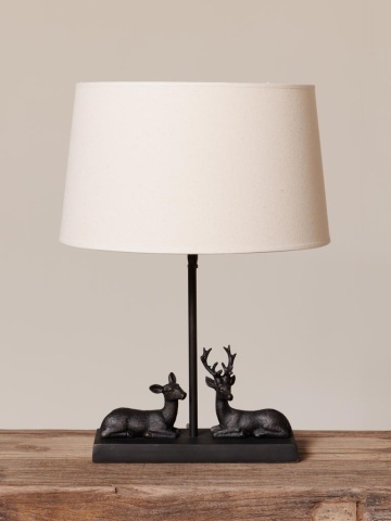 Lampa de masa, cu abajur din in, Hind - Img 2