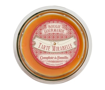 Lumânare parfumată în pahar de sticlă, D12xH8 cm, Tarte Mirabelle – Bougie Gourmande - Img 2