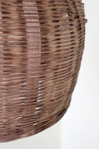 Lustra impletita manual din rattan si rachita, D34 cm - Img 6