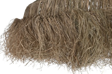 Lustră suspendată din fibre naturale cu franjuri, 100x100x40 cm, „Malaga" - Img 4