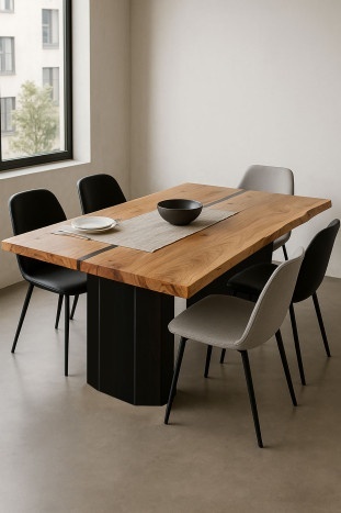 Masa dining, din lemn de acacia, Forge - Img 2