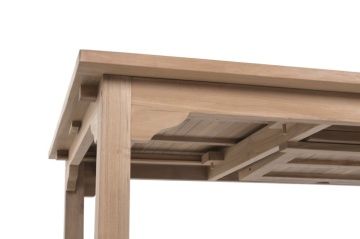 Masă dining pentru exterior extensibilă din lemn de tec 180–240 cm finisaj natural, „Malindi” - Img 9
