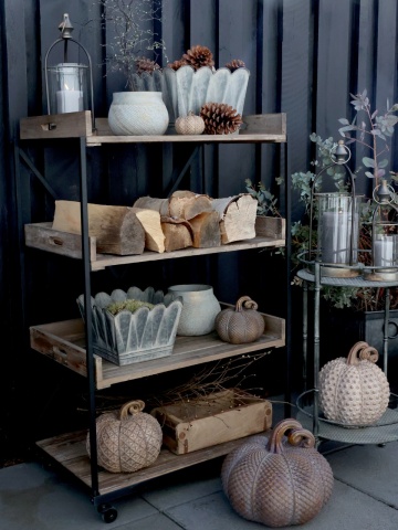Masuta laterala, din fier, cu 2 rafturi detasabile - Img 3